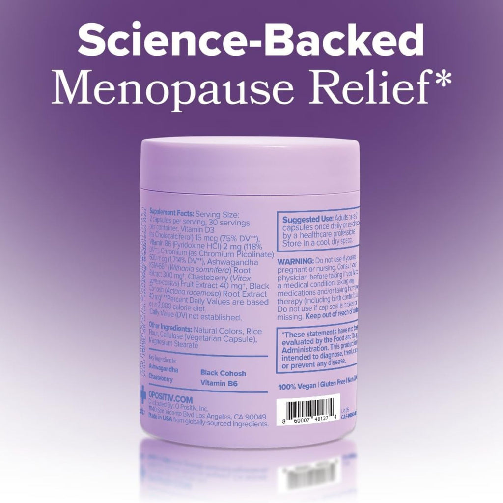 O Positiv MENO Menopause Vitamins 30 Servings Bundle of 4
