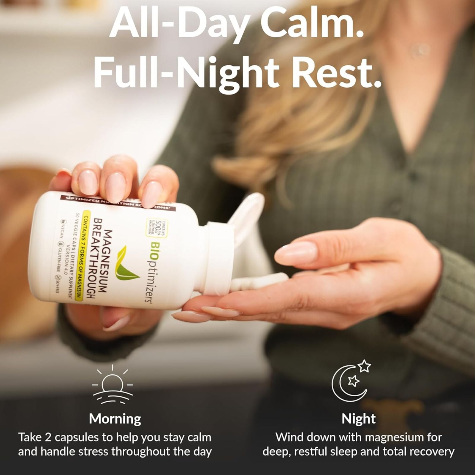 BIOptimizers Magnesium Breakthrough 4.0 60 Capsules Bundle of 4