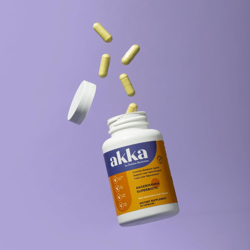 AKKA Premium Liver Cleanse Detox & Repair Superbiotic 60 Capsules Bundle of 4