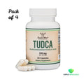 Double Wood TUDCA Bile Salts Liver Support Supplement 500mg 60 Capsules Bundle of 4