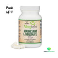 Magnesium L Threonate Magtein 2000mg 100 Capsules Bundle of 4